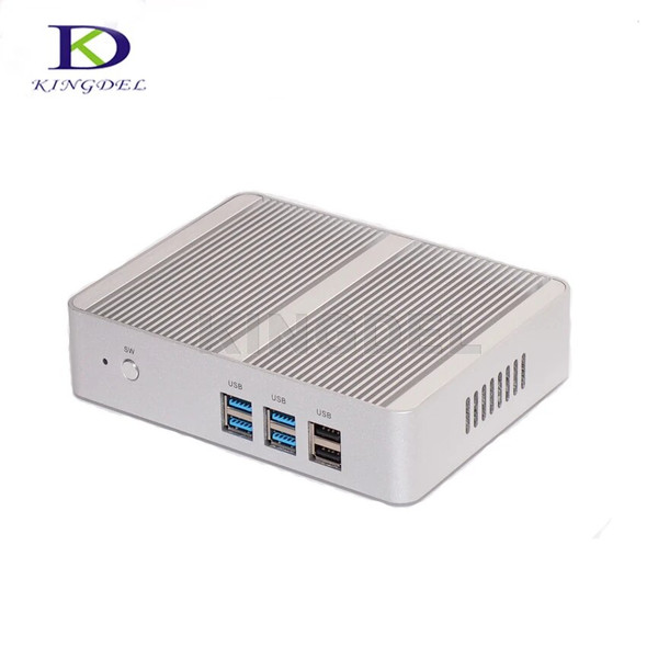 Kingdel Fanless Desktop Computer Mini PC with N3150 Dual Lan Dual HDMI Free WiFi Barebone 8GB RAM 256GB SSD 1TB HDD Kingdel Fanless Desktop Computer Mini PC with N3150 Dual Lan Dual HDMI Free WiFi Barebone 8GB RAM 256GB SSD 1TB HDD