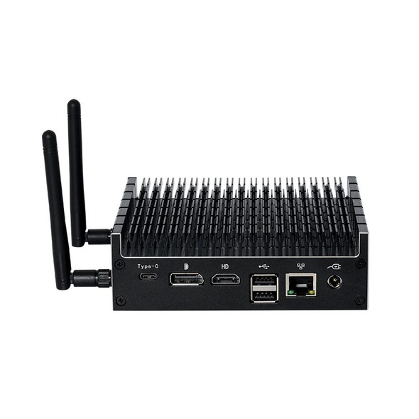 Mini Computer Fanless Intel Pentium 5405U DDR4 M.2 NVMe SSD 4K WiFi Embedded Industrial Micro PC Barebone Ubuntu Windows 11