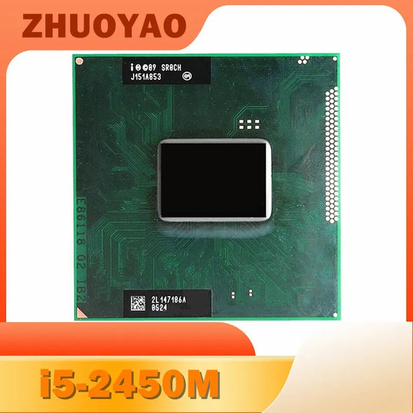 Core i5-2450M i5 2450M SR0CH 2.5 GHz CPU Processor 3M 35W Socket G2 / rPGA988B HM65 HM67