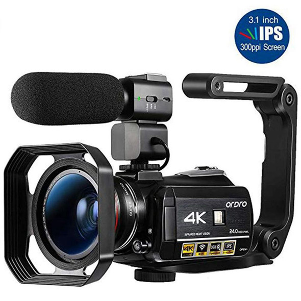 Video Camera 4k Camcorder Professional Ordro Ac3 Ir Night Vision Video Camera 4k Camcorder Professional Ordro Ac3 Ir Night Vision