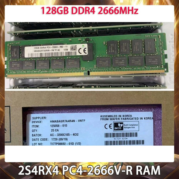 For SK Hynix RAM 128GB DDR4 2666MHz 2S4RX4 PC4-2666V-R Server Memory Works Perfectly Fast Ship High Quality