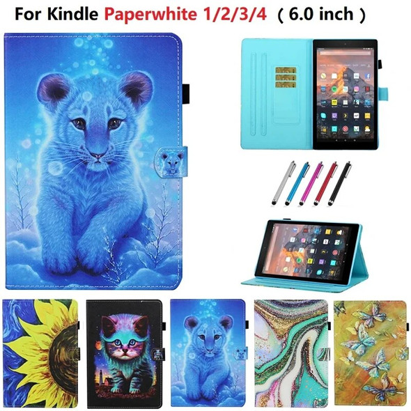 For Kindle Paperwhite 4 3 2 1 E-Reader Book Paint Protective Funda For Amazon Kindle Paperwhite 4 Case 10th Gen 2018 Cover Etui