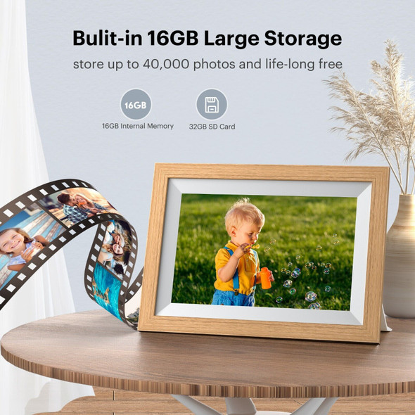 Digital Photo Frame Wooden | Wifi Digital Photo Frame | Digital Photo
