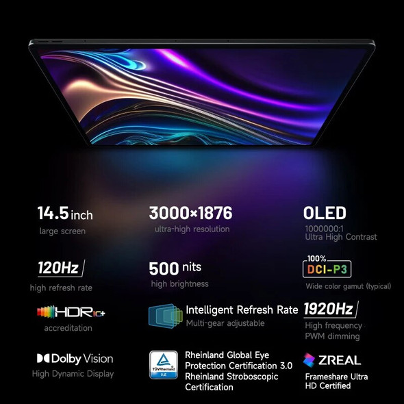 Lenovo Legion Y900 Android 13 Tablet 14.5-inch 12GB 256GB 3K 120Hz High Brush Frequency 12300 mAh Battery 68W Fast Charge