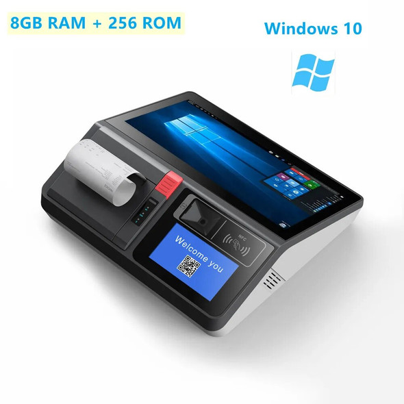 Original K116 All In One Computer Tablet Mini PC Pos System Windows 10 /Android Dual OS J4125 8GB RAM 256GB Rom Barcode Scanner