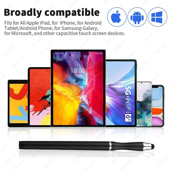 AIEACH 2 in 1 Stylus Pen For Tablet Phone Android iOS Stylus For Touch Screen Pen For Xiaomi Samsung Lenovo iPad Apple Pencil