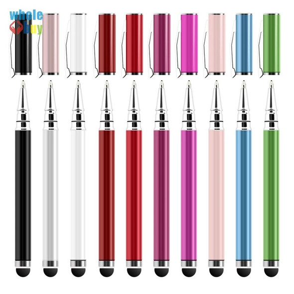 300pcs/lot MultiColor Universal 2in1 Capacitive Touch Screen Stylus & Ball Point Pen for iPad iPhone android Phone