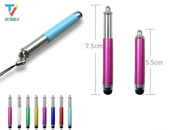 3000pcs/lot Retractable Telescopic elastic stylus Touch Pen for iphone ipad itouch Felixable Capacitive Touch Pen wholesale