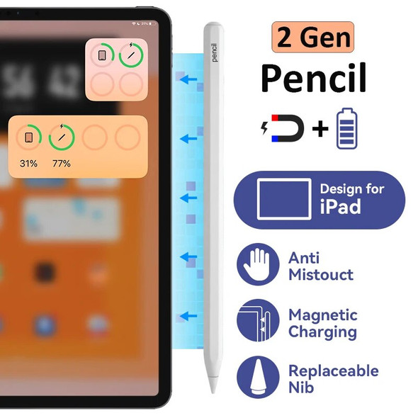 10 Pieces/pack Pencil For Apple Pencil 2 Gen For iPad Pen iPencil Magnetic Wireless Charger For iPad Air 4 5 Pro 11 12.9 mini 6 10 Pieces/pack Pencil For Apple Pencil 2 Gen For iPad Pen iPencil Magnetic Wireless Charger For iPad Air 4 5 Pro 11 12.9 mini 6