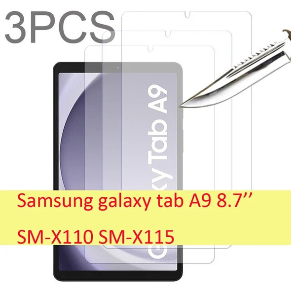 3PCS for Samsung galaxy tab A9+ A9 plus 11'' 8.7'' Tempered Glass screen protector protective tablet film HD Antiscratch