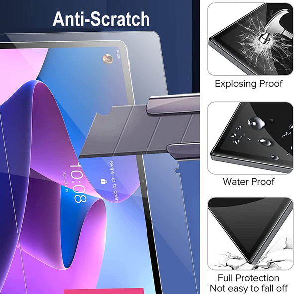 2pcs Screen Protector Tempered Glass For Lenovo Tab M10 Plus 3rd Gen 10.6'' 2022 TB-128FU TB-125FU Full Coverage Tablet Film