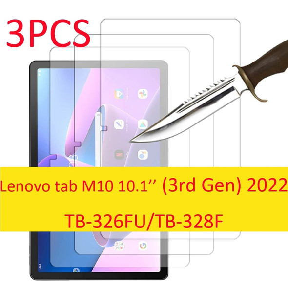 3PCS for Lenovo Tab M10 3rd Gen 3 10.1'' TB-326FU TB-328FU Tempered Glass screen protector protective tablet film