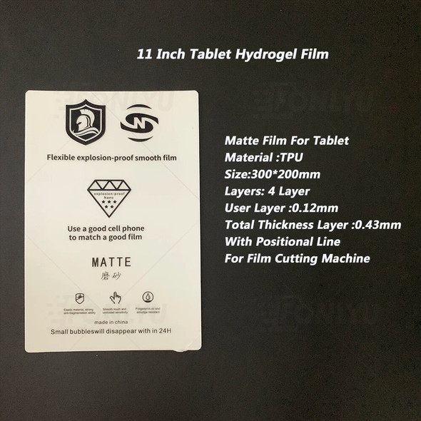 FONLYU 10pcs Hydrogel Film Front Glass Protective Film for Max 13" iPad Tablet Movie Screen Protector Cutting Plotter Free Ship