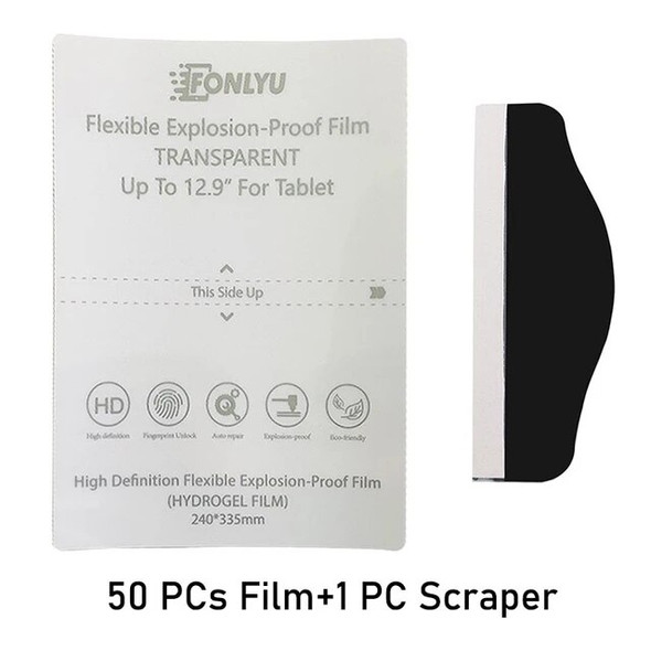 10 PCs Flexible Hydrogel Film for Macbook 12.9 inch Ipad HD Screen Protectors For Tablets SS-890C Pro Max Cutting Film