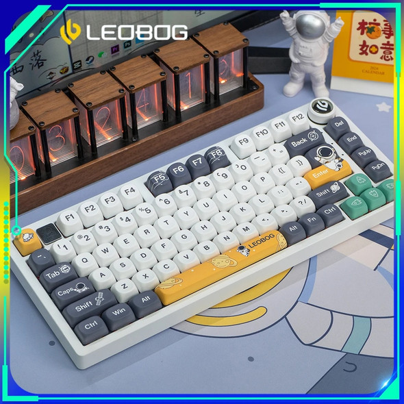 Leobog Hi75 75% Aluminum Keyboard 81 Keys Astronauts Customized Mechanical Keyboard Gasket Gamer Accessory For Computer Pc Gifts