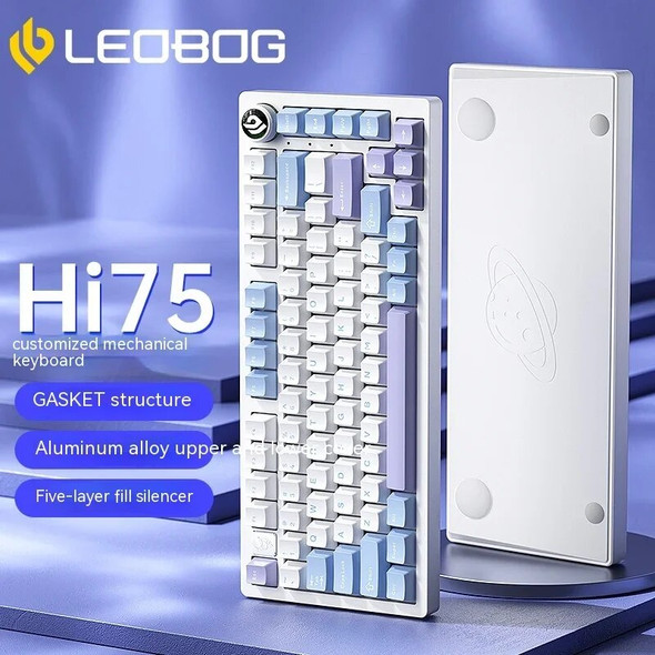 Leobog Hi75 75% Aluminum Keyboard 81 Keys Astronauts Customized Mechanical Keyboard Gasket Gamer Accessory For Computer Pc Gifts