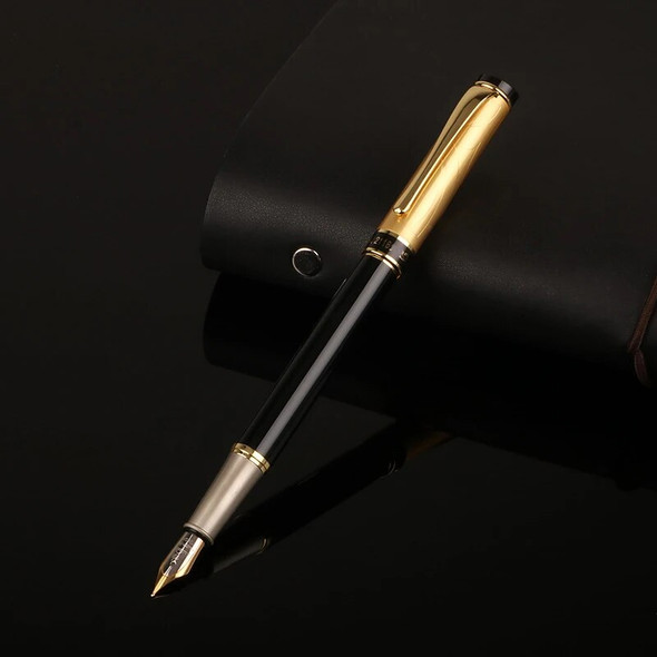 Custom Fountain Pen Golden Text Stationery Office Supplies Back To School Items Metal Nib Writing Ink Men Luxury Japanese Black Custom Fountain Pen Golden Text Stationery Office Supplies Back To School Items Metal Nib Writing Ink Men Luxury Japanese Black
