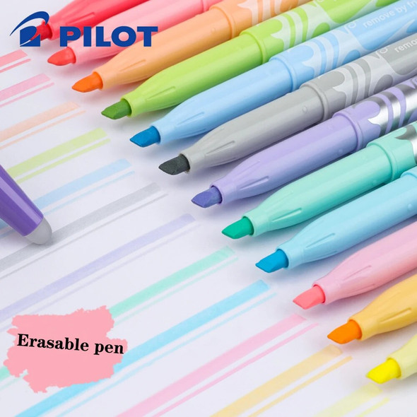 Japan Pilot FRIXION Erasable Pen Pastel Highlighter Set Markers Bookmarks Graffiti Painting SW-FL Art Stationery Marcadores