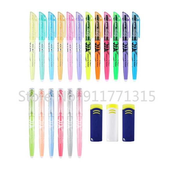 6/18pcs Pilot SW-FL Frixion Erasable Highlighters Soft Light Pastel Color Normal Colour Highlighter School Study 12 Colors