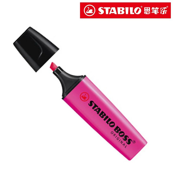 Germany STABILO Highlighter Maker Pen 70 BOSS 2mm-5mm Oblique Nib Painting Pen Highlighters Students Office Focus Notes Pen Etui