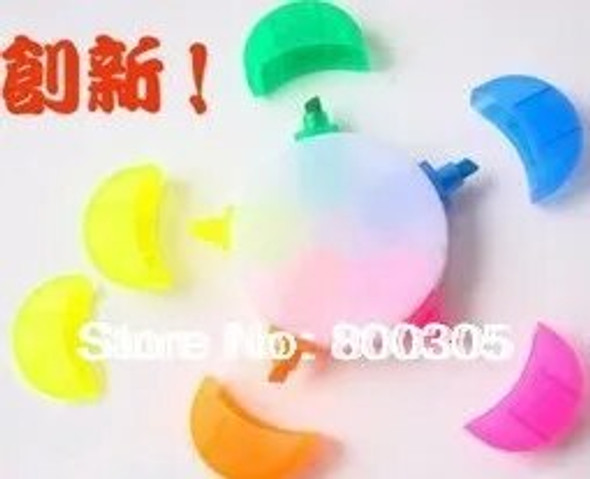 Free Shipping flower color highlighter pen 500PCS/L to UK only