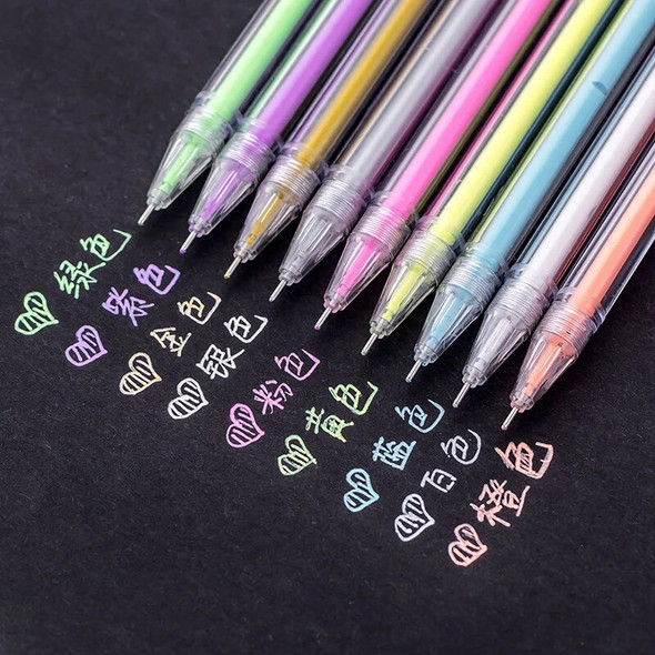 36 pcs/lot Candy Color Highlighter Cute 9 colors Fluorescent Pastel Pen Art Drawing Marker pens Stationery gift