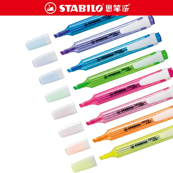 Stabilo 275 Cool Highlighters Color Office Marker Student Account Notes Safety and Environmental Protection Macaron Color