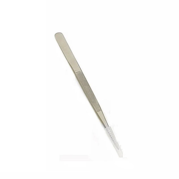 Gem Diamond Stone Tweezers Non-slip Stainless Steel High Elasticity Jewelry Tweezer Anti-skid Tools Without Groove 1 / PK