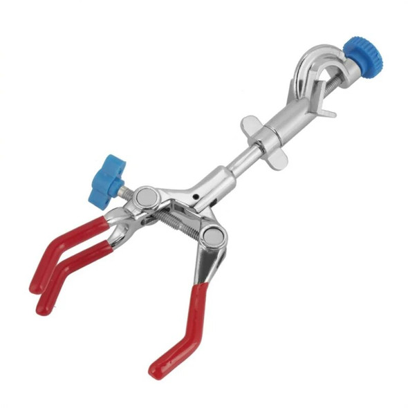 1pc Lab Clamp Three-Jaws Single-Adjustable Direction Changing Clamp for Holding Flasks Test Tubes