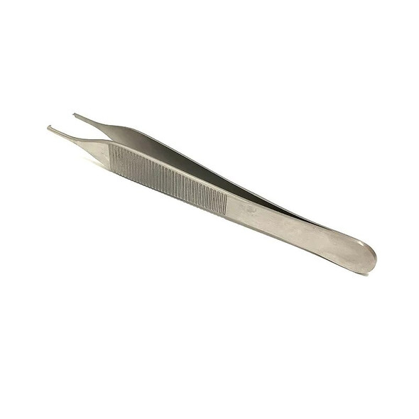 ADSON Forcep Stainless Steel Plastic Surgery Tweezers 12.5 cm Tissue Forceps Medical Dressing Forceps Width 2.0 mm With 1*2 Hook