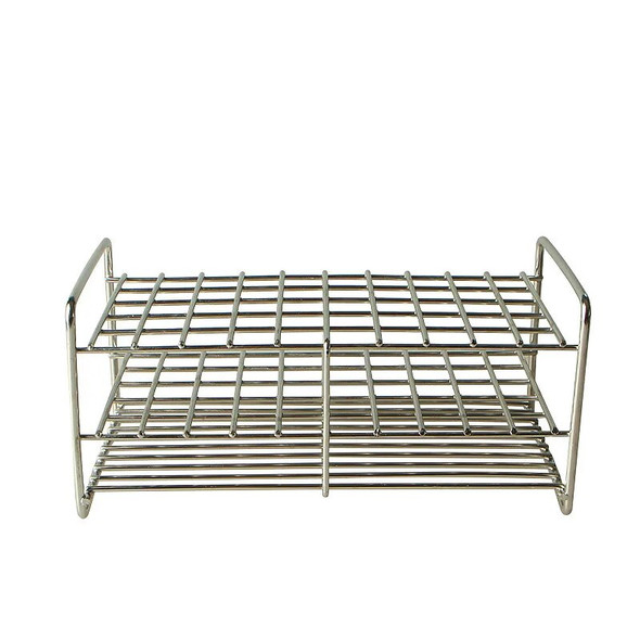 Wire Professional Test Tube Rack Stainless Steel Suitable tube diameter 23mm/24mm/25mm/25.5mm/ 50 holes