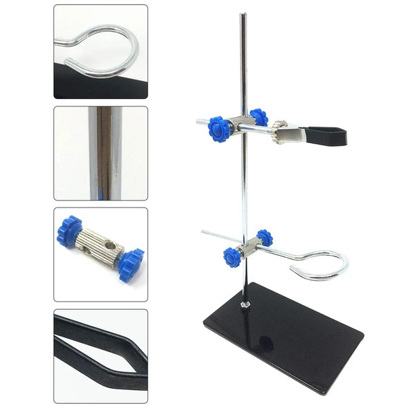 Mini Iron Stand Laboratory Tool Retort Stand Rack Metalware Metal Rack Equipment Kit Ring Supplies Miniature Holder Condenser