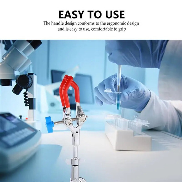 1PC Lab Clip Universal Laboratory Three-Jaw Clamp Adjust Jaw Clamp Laboratory Retort Stand Test Tube Holder 3 Prong Three-Jaw