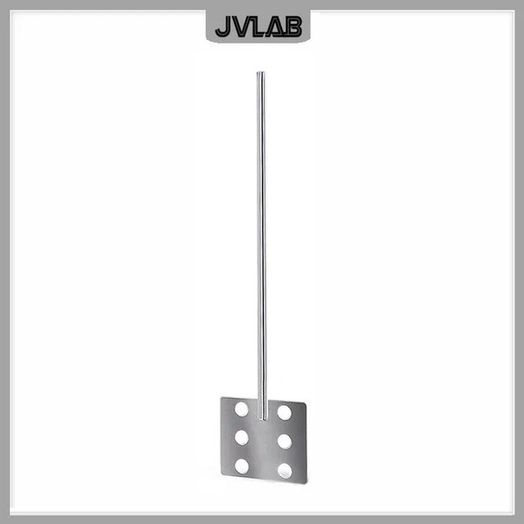 Paddle Stirrer 304 Stainless Steel Paddle Stirrer Fan Type Stir Shaft Length 350mm Diam. 80*70mm Use For Gentle Mixing Stratify