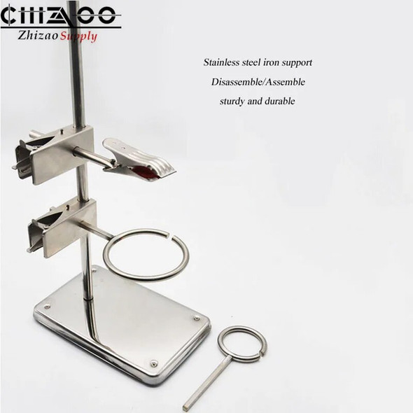 Laboratory Stainless Steel Iron Stand Support 60cm Chemical Experiment Instrument Support Test Tube Bracket