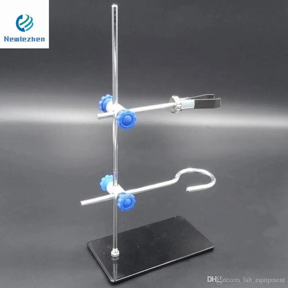 3pcs/Portable 30cm retort stand iron stand with clamp clip laboratory ring stand chemical equipment flask clamp