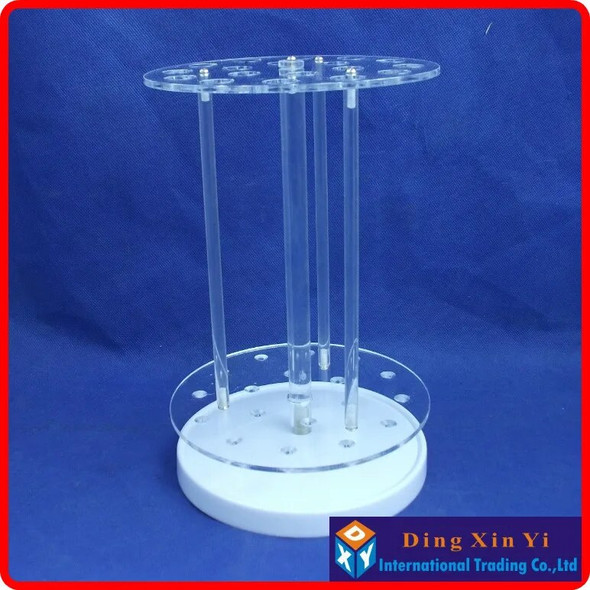 Organic glass18 holes circular pipette stand graduated pipette rack pipette holder circular pipet rack