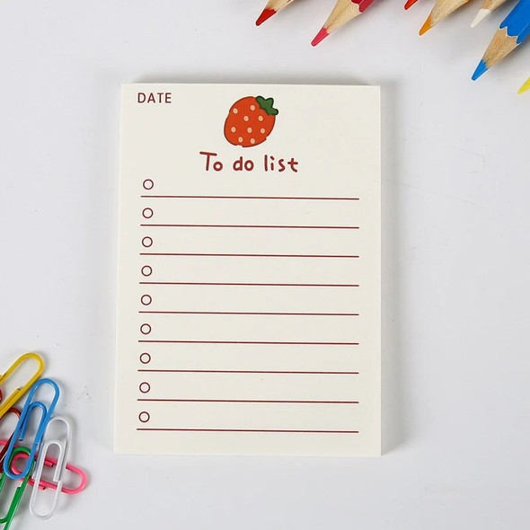 50-sheet Note Pad Message Notes Chesk List To Do List Memo Writing Pads Scarpbook Stationery Office Supplies for Student Notepad