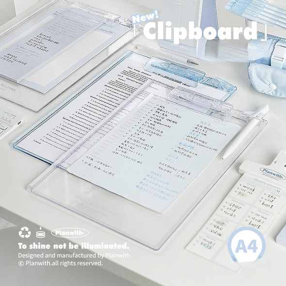 A4 File Folder Acrylic Clipboard Writing Pad Memo Clip Board Test Paper Storage Organizer School Supplies Office Stationary