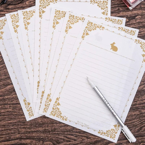 10pcs Vintage Kraft Paper Letter Pads Retro Writing Paper for Envelopes Wedding Invitation Letter Set Stationery Office Supplies