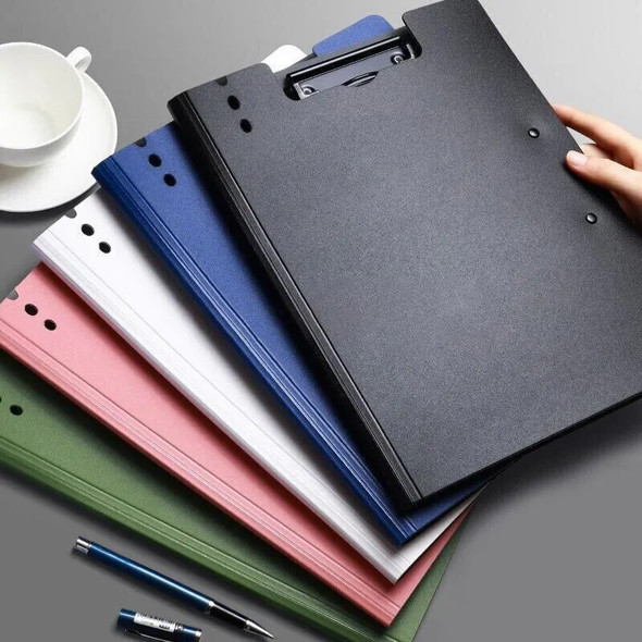A4 File Folder Clipboard Writing Pad Memo Clip Double Board Paper Clips Test Paper Organizer School Supplies Office Stationary