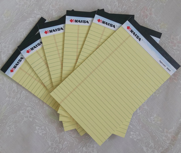 6pcs A4 Hot Writing Notebook USA Style Memo Pad 65 sheets Legal Pad Easy Tear Line Office School Supplies Notepad Memo Pads