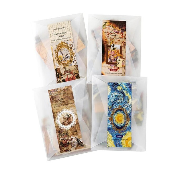 20Packs Wholesale Package Space time writing famous paintings Decorative collage backing Scrapbooking Paper Material 185*135MM