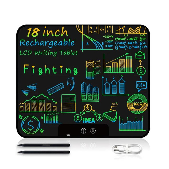 LCD Writing Tablet 18 Inch Drawing Tablet Handwriting Pads Electronic Painting Board Erasable Drawing Doodle Pad for Kids Adults
