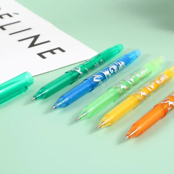 8colors Erasable 0.5mm Gel Pen Kawaii Pens Student Writing Creative Drawing Tools Office School Supply Stationery