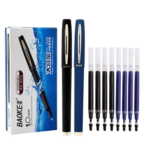 Haile Large Capacity Gel Pen 0.5/0.7/1.0mm Business Pen Signature Calligraphy Pen Ball Pen For School Office Writing Stationery