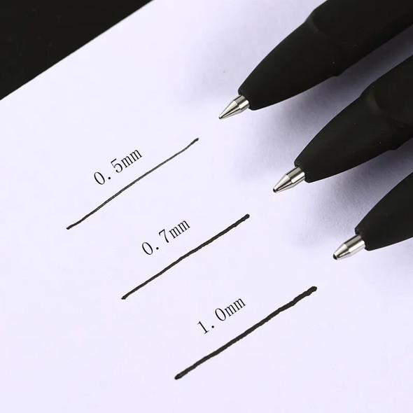 Haile Large Capacity Gel Pen 0.5/0.7/1.0mm Business Pen Signature Calligraphy Pen Ball Pen For School Office Writing Stationery
