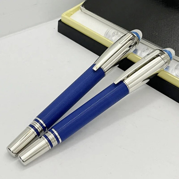 Luxury Rollerball Ballpoint Pen MB Blue Crystal Barrel Stationery Serial Number