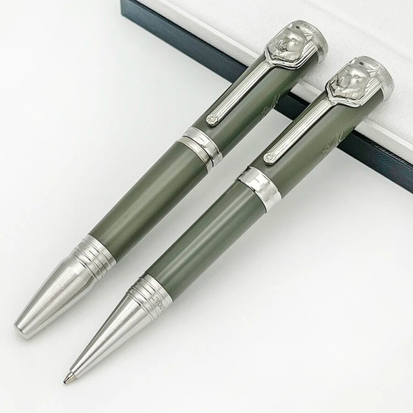 Writer Edition Rudyard Signature With MB Serial Number Ballpoint Pen Writing Smooth Stationery Embossed Wolf Head