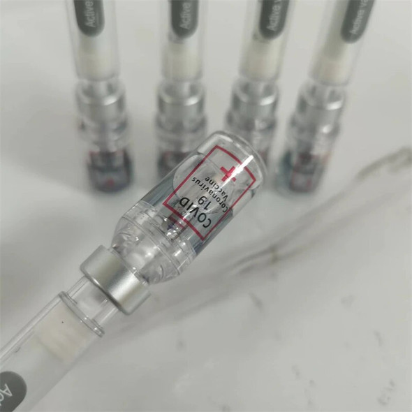 90Pcs 0.5mm Water Pens Black ink Vaccine Gel Pen Simulation Syringe Neutral Pens School Stationery